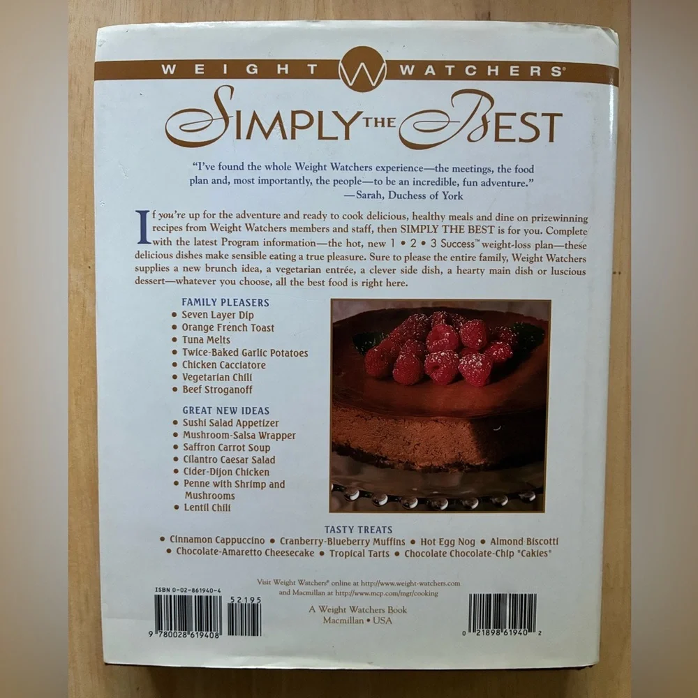 Weight Watchers Simply the Best 250 Prize-Winning Recipes 1997 Hardcover